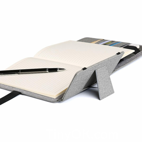 Wireless Charging Notebook with Built-in Power Bank and Card Holder - Image 5