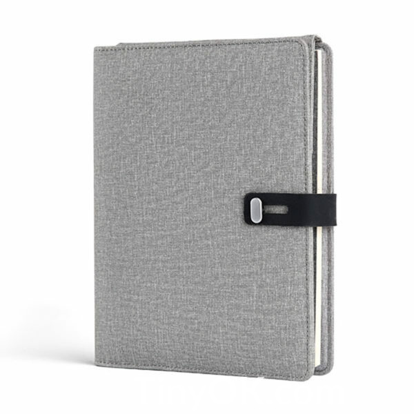 Wireless Charging Notebook with Built-in Power Bank and Card Holder