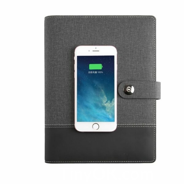 Organizer Notebook with Wireless Power Bank - Image 2